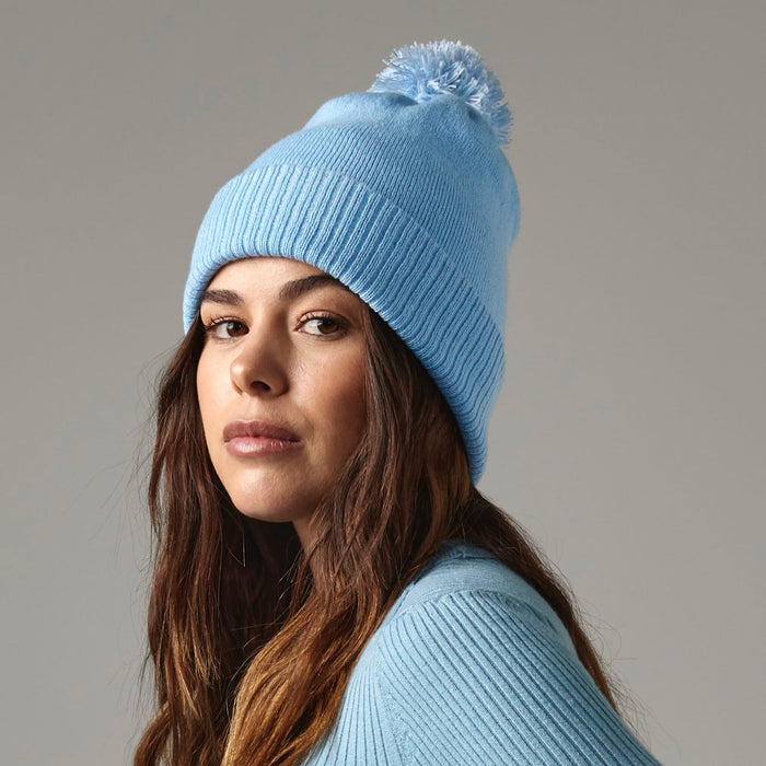 Pom Pom Beanie Personalised Headwear Quote