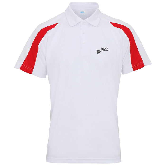 Darts Contrast Polyester Polo