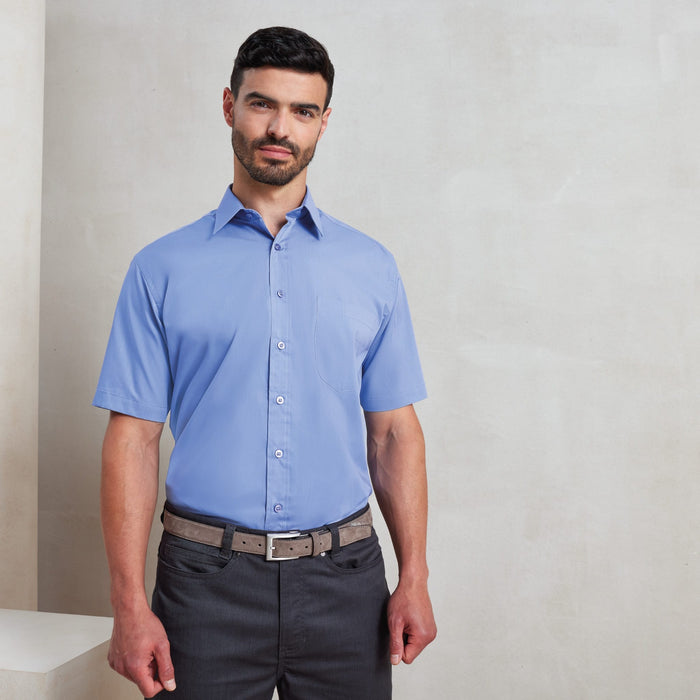 Short Sleeve Cotton Shirt Personalised Office and Hospitality Quote