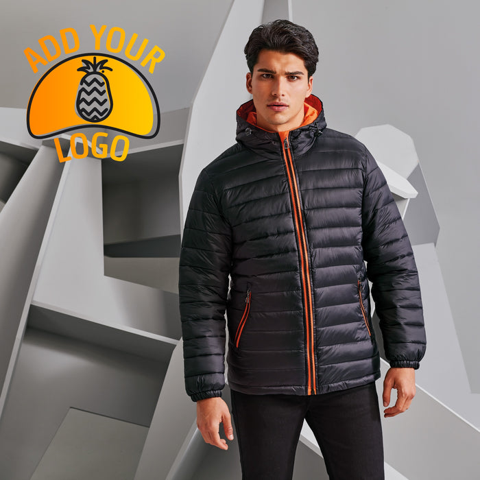 Hooded Contrast Padded Jacket