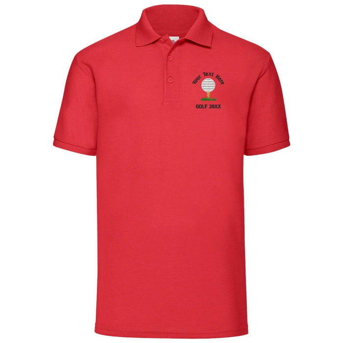 Golf Tour Polo Shirt with customised embroidered logo! Design 2