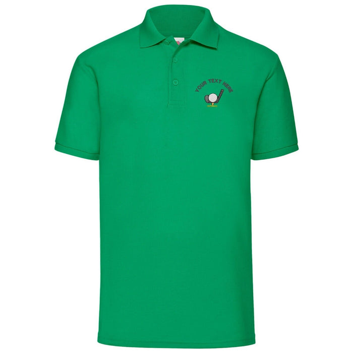 Golf Tour Polo Shirt with customised embroidered logo! Design 3