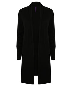 Women's longline open cardigan