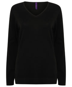 Women's 12 gauge v-neck jumper