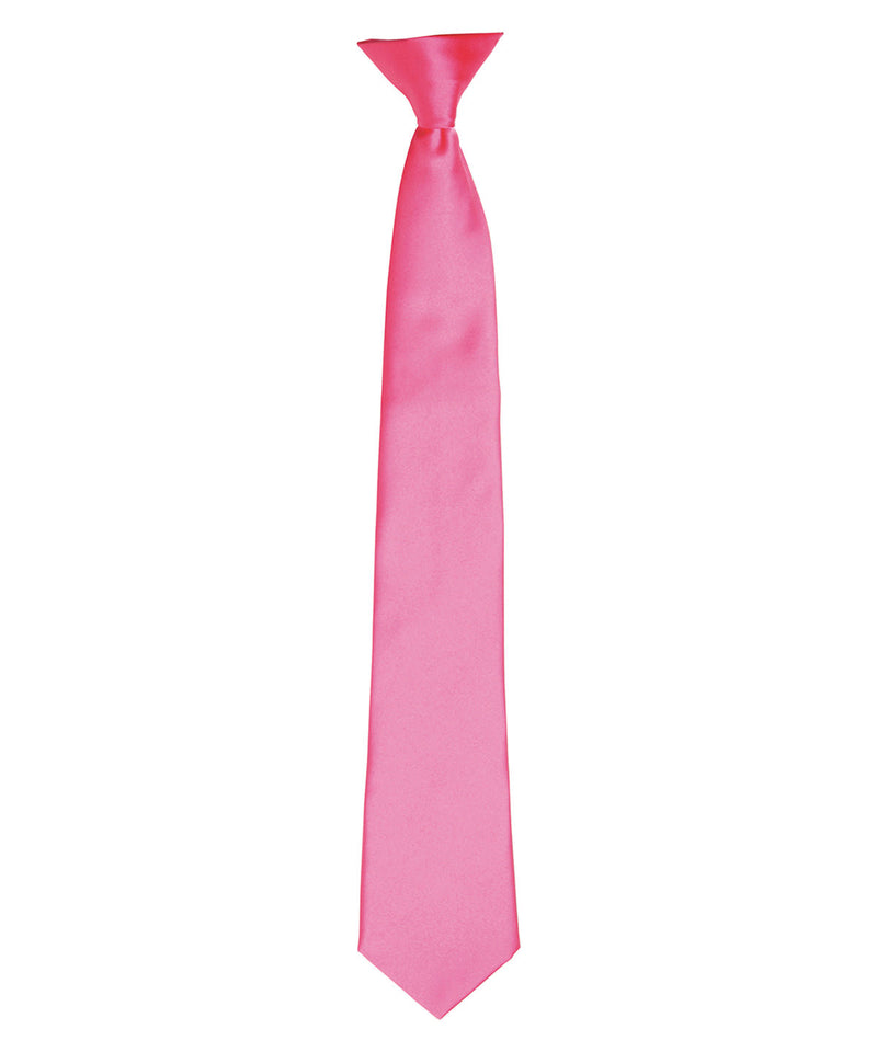 'Colours' satin clip tie