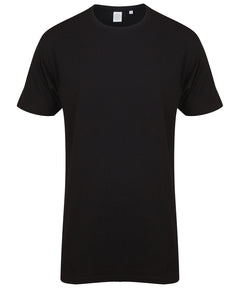 Longline t-shirt with dipped hem