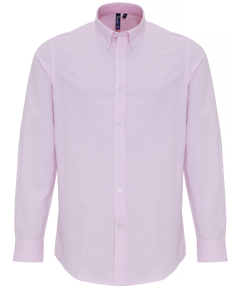 Cotton-rich Oxford stripes shirt