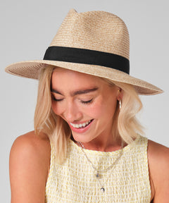 Straw fedora