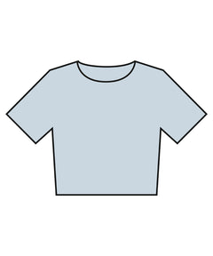 Women’s heavyweight washed cropped tee