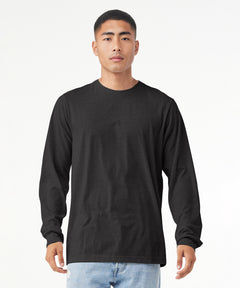 Unisex heather CVC long sleeve t-shirt