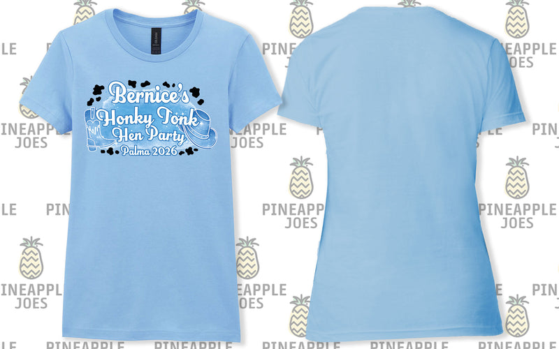 Bernice's Hen Night Printed T-Shirt - Bridal Party