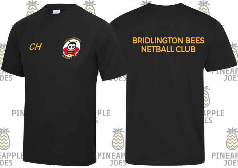 Bridlington Junior and Bees Netball Club Training T-Shirts