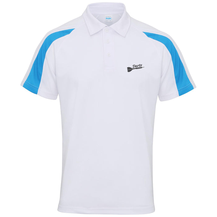 Darts Contrast Polyester Polo