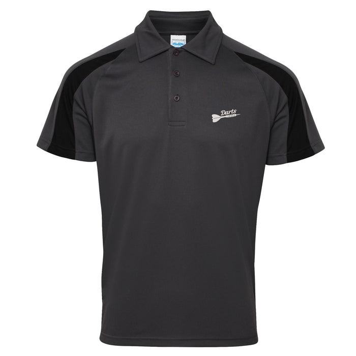 Darts Contrast Polyester Polo
