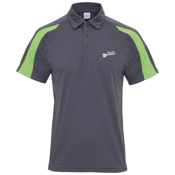 Darts Contrast Polyester Polo