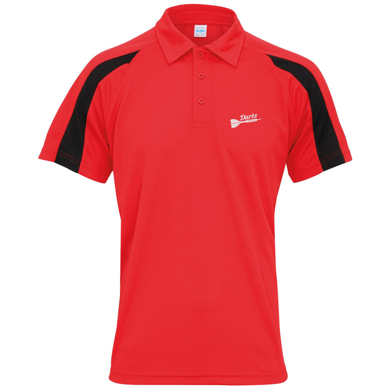 Darts Contrast Polyester Polo