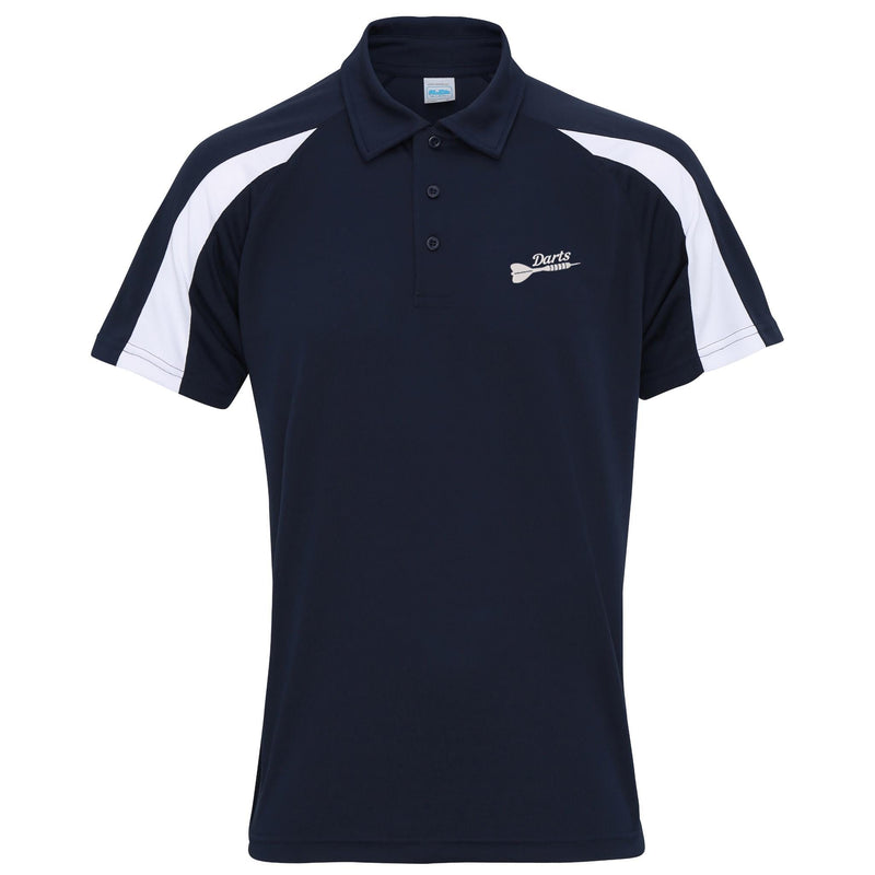 Darts Contrast Polyester Polo
