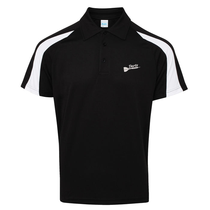 Darts Contrast Polyester Polo
