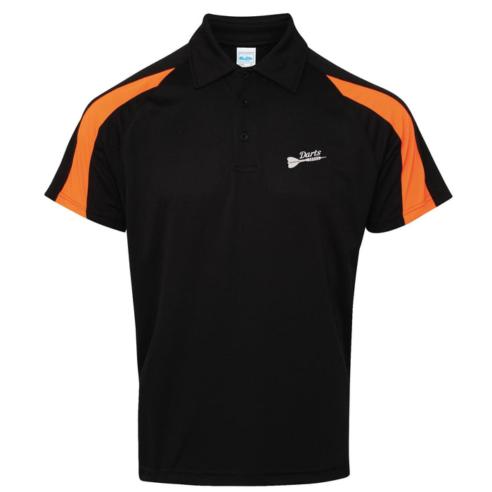 Darts Contrast Polyester Polo