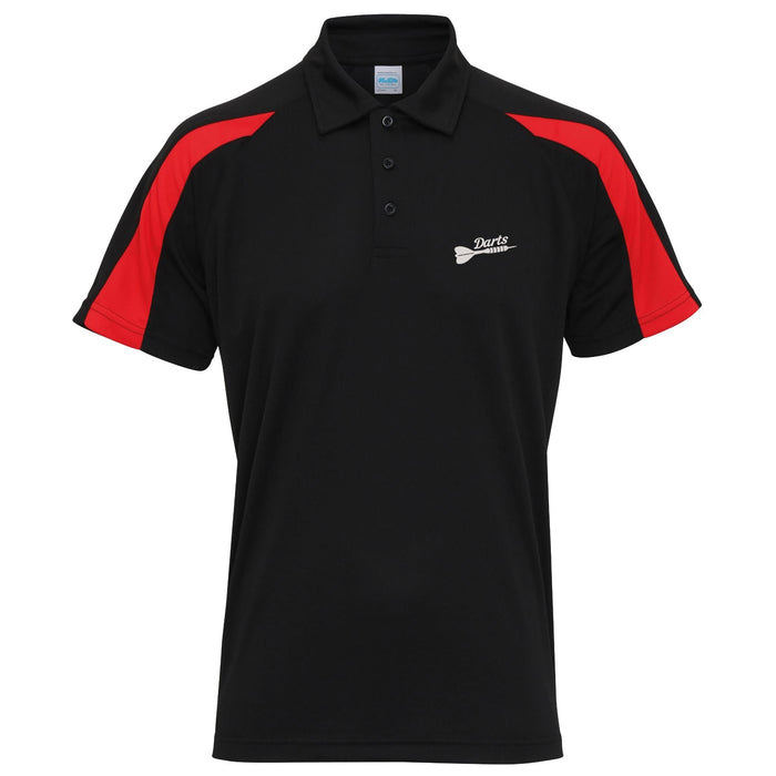 Darts Contrast Polyester Polo