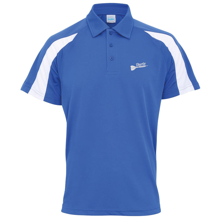 Darts Contrast Polyester Polo