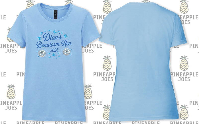 Dion's Benidorm Hen Night Printed T-Shirt