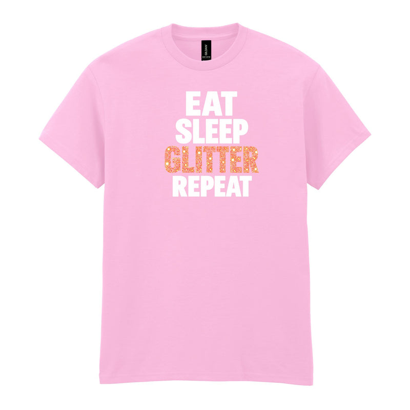 Holy Shirt - Eat Sleep Glitter Repeat T-Shirt