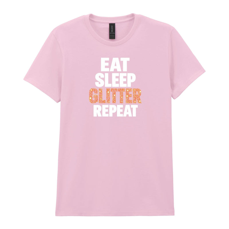 Holy Shirt - Eat Sleep Glitter Repeat Womens T-Shirt