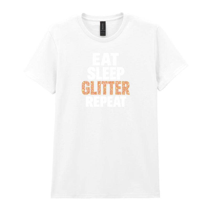 Holy Shirt - Eat Sleep Glitter Repeat Womens T-Shirt