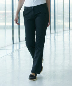 Women's 65/35 flat fronted chino trousers