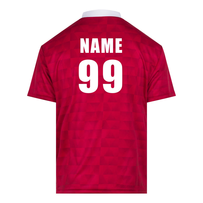 Retro Style England Flag World Cup Football Shirt - Red/ White