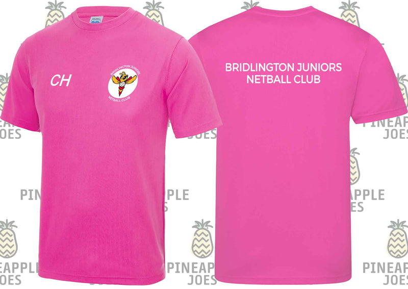 Bridlington Junior and Bees Netball Club Training T-Shirts