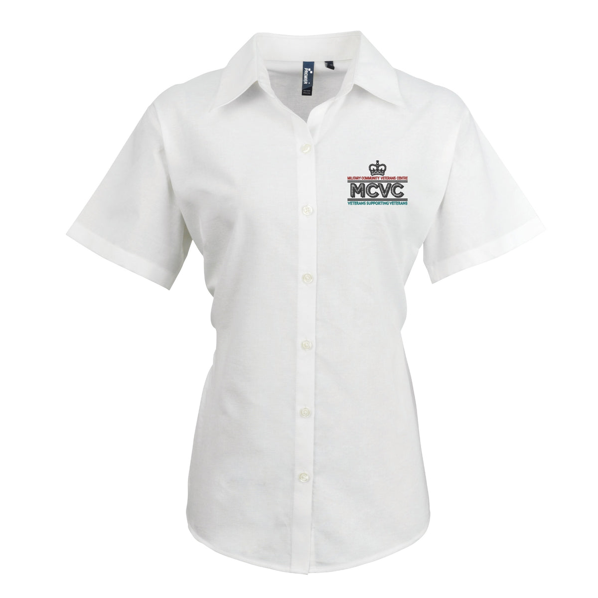 MCVC Women's signature Oxford short sleeve shirt