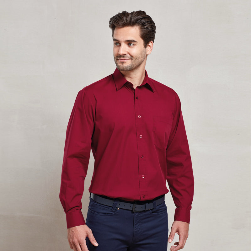 Long Sleeve Cotton Shirt Personalised Office and Hospitality Quote