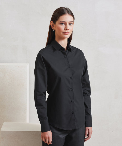 Women’s long sleeve ‘Recyclight’ poplin shirt