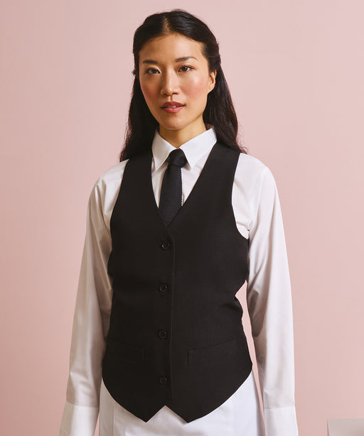 Women's lined polyester waistcoat
