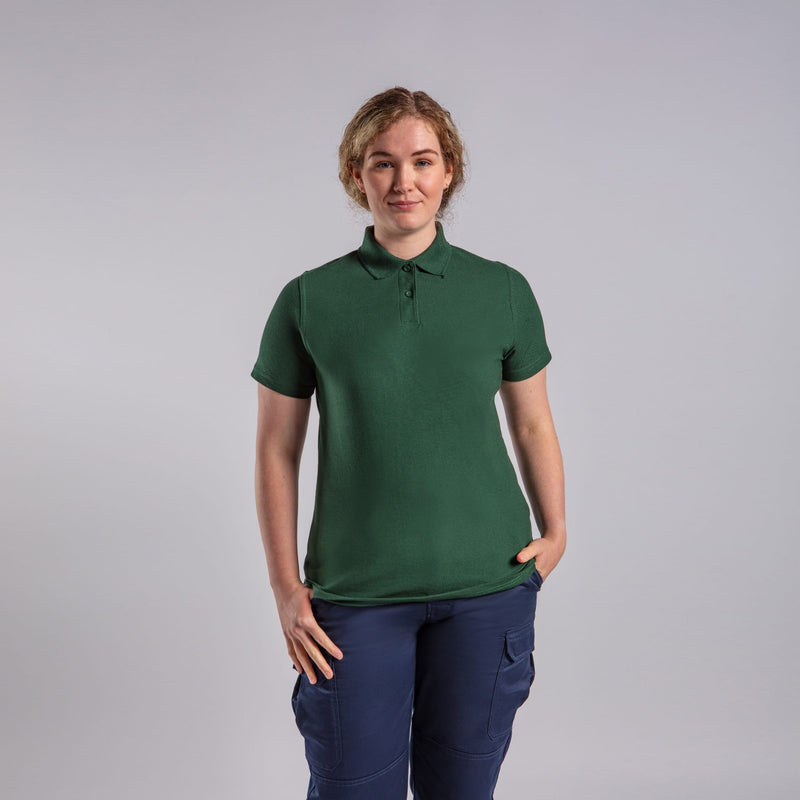 Ladies Polo Shirt Personalised Workwear Quote