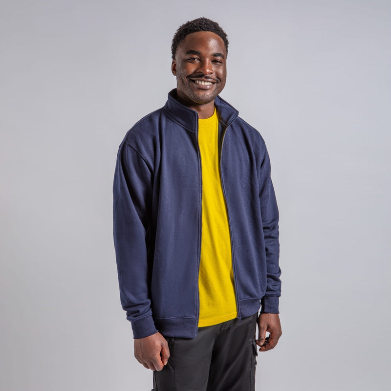 Zipped Sweatshirt Personalised Workwear Quote