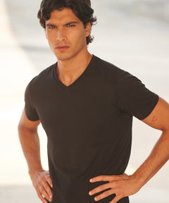 Men's feel good stretch v-neck t-shirt