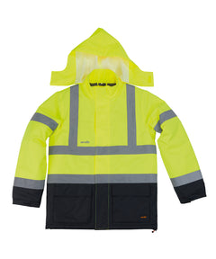 High-visibility waterproof jacket