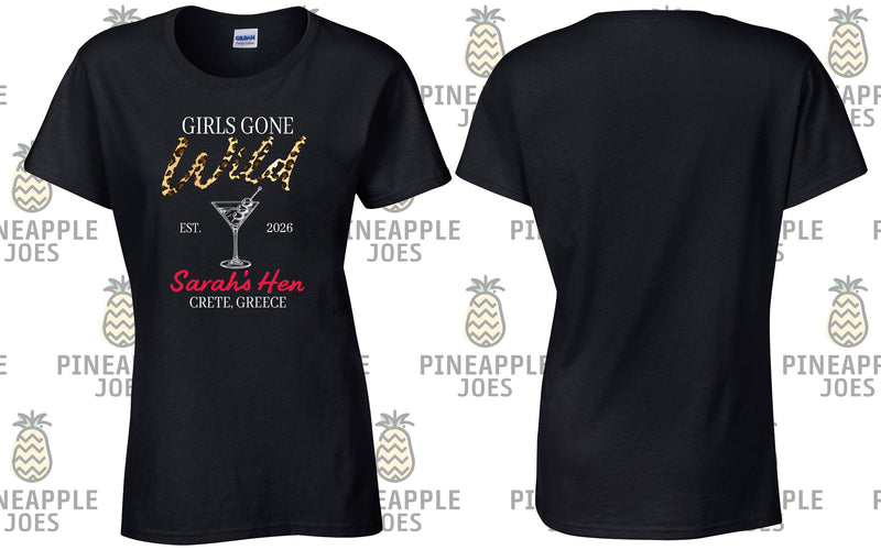 Sarah's Hen Night Printed T-Shirt