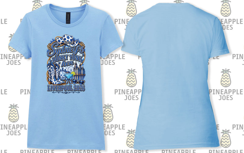 Sydney's Honky Tonk Hen Printed T-Shirt