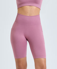 Women’s TriDri® ribbed seamless '3D Fit' cycle shorts