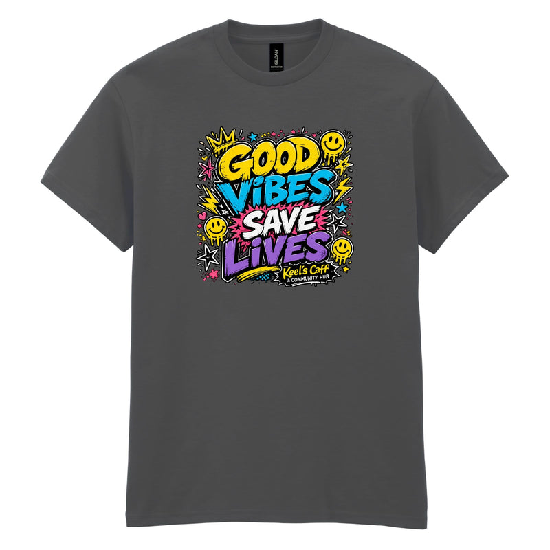 Keel's Caff - Good Vibes Gildan Cotton T-Shirt