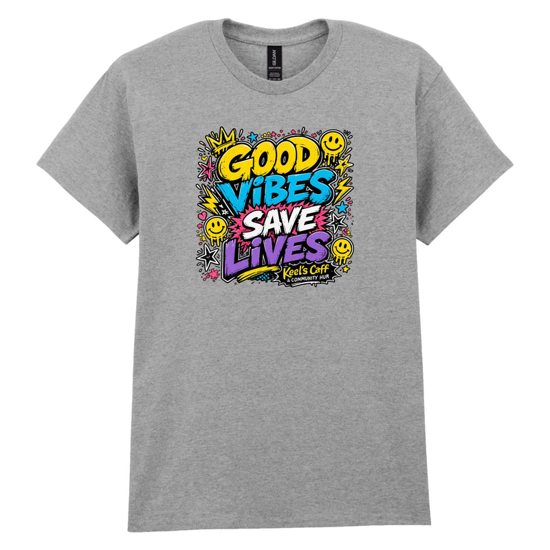 Keel's Caff - Good Vibes Gildan Cotton T-Shirt
