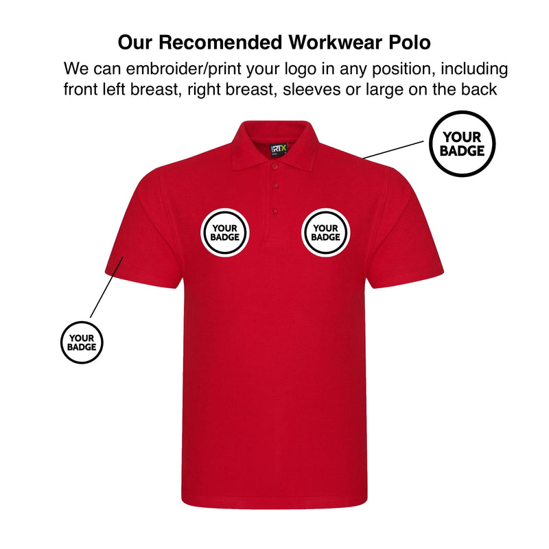 Polo Shirt Personalised Workwear Quote